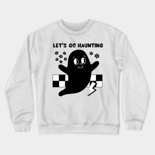 Cute Retro Halloween Ghost Crewneck Sweatshirt